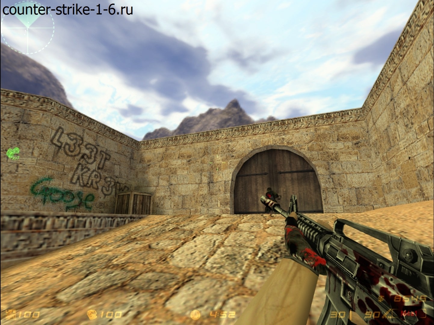 M4A1 в сборке кс 1.6 Bloody