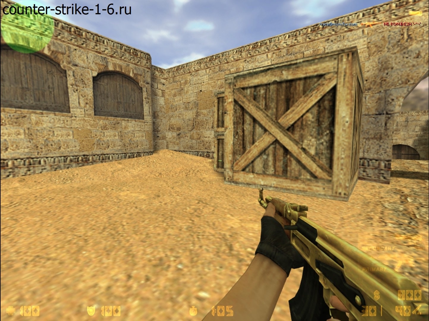 AK-47 в сборке cs 1.6 Gold